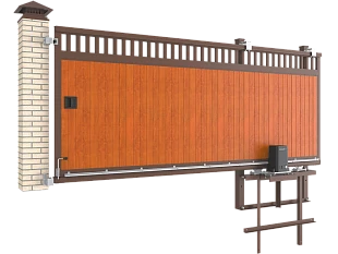 Сдвижные ворота Дорхан SLG-A под дерево, 5300х2800